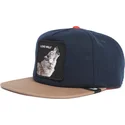 petten-plat-marineblauw-snapback-lone-wolf-one-pack-the-farm-flats-the-farm-van-goorin-bros