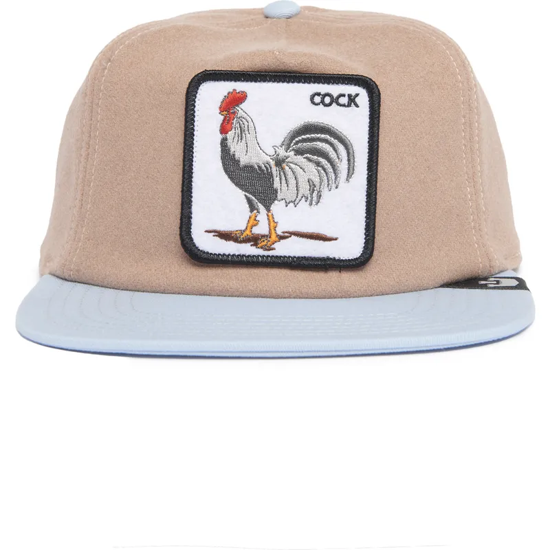 petten-plat-bruin-snapback-cock-free-range-the-farm-flats-the-farm-van-goorin-bros