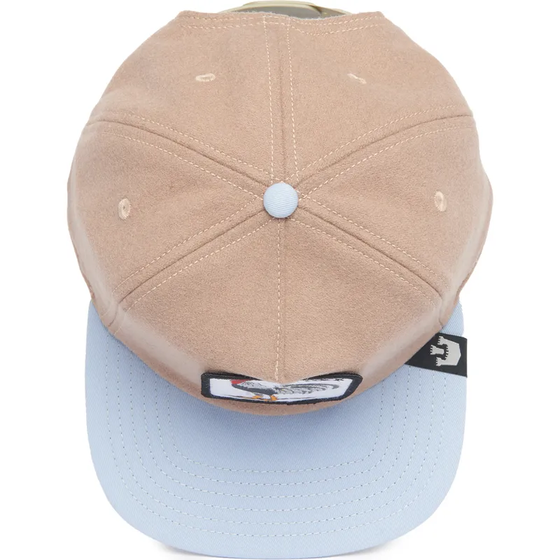 petten-plat-bruin-snapback-cock-free-range-the-farm-flats-the-farm-van-goorin-bros