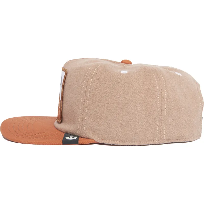 petten-plat-bruin-snapback-goat-alpine-base-the-farm-flats-the-farm-van-goorin-bros