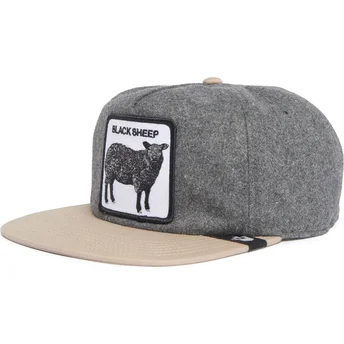 Petten plat grijs snapback Black Sheep Flock Mountain The...