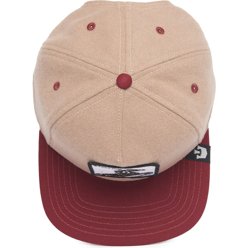 petten-plat-bruin-snapback-stallion-free-rider-the-farm-flats-the-farm-van-goorin-bros