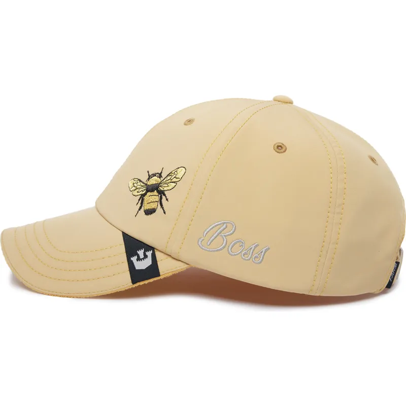petten-gebogen-geel-verstelbaar-boss-honey-love-the-farm-lady-balls-the-farm-van-goorin-bros