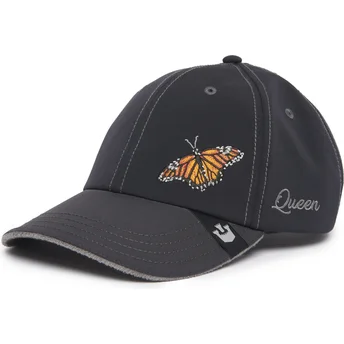 Petten gebogen zwart verstelbaar Long Live The Queen The...