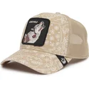 petten-gebogen-beige-snapback-lone-wolf-sign-o-the-times-the-farm-paisley-the-farm-van-goorin-bros