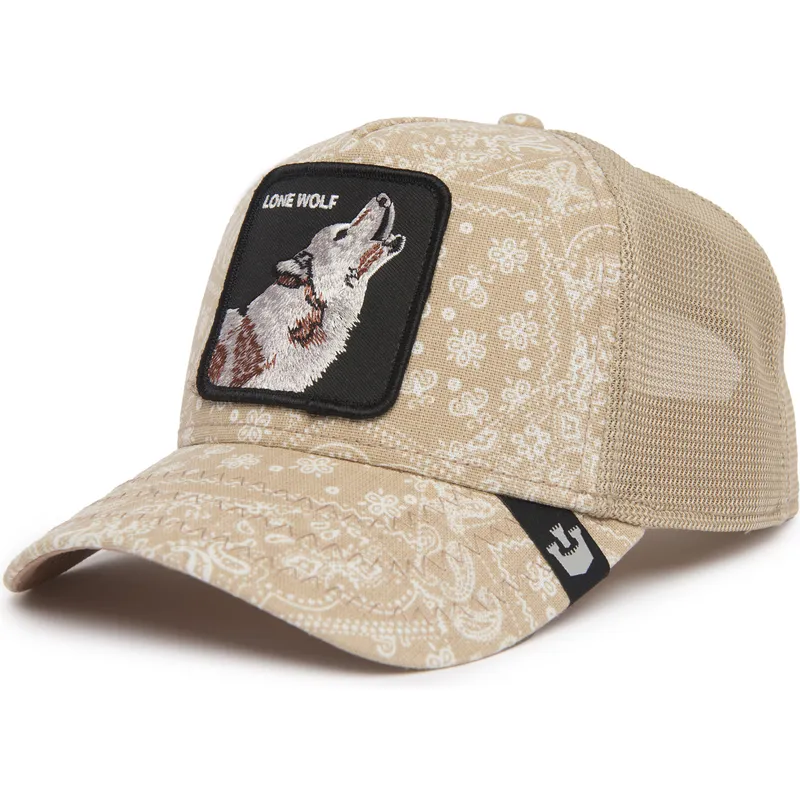 petten-gebogen-beige-snapback-lone-wolf-sign-o-the-times-the-farm-paisley-the-farm-van-goorin-bros