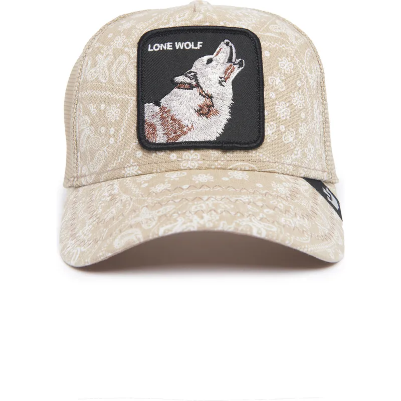 petten-gebogen-beige-snapback-lone-wolf-sign-o-the-times-the-farm-paisley-the-farm-van-goorin-bros