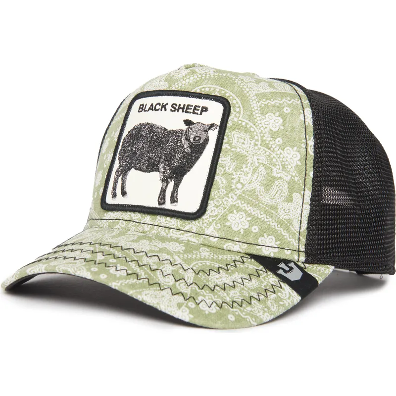petten-gebogen-groen-snapback-black-sheep-parade-the-farm-paisley-the-farm-van-goorin-bros