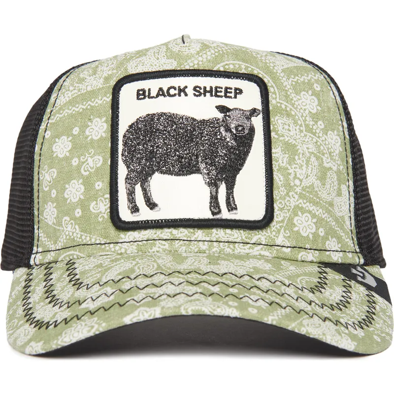 petten-gebogen-groen-snapback-black-sheep-parade-the-farm-paisley-the-farm-van-goorin-bros