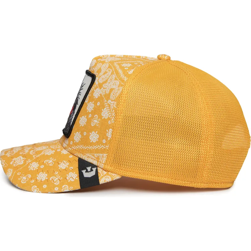 petten-gebogen-geel-snapback-punk-spray-paint-arch-the-farm-paisley-the-farm-van-goorin-bros petten-gebogen-geel-snapback-punk-spray-paint-arch-the-farm-paisley-the-farm-van-goorin-bros