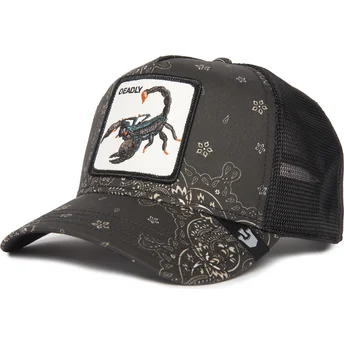 petten-gebogen-zwart-snapback-deadly-diamonds-and-pearls-the-farm-paisley-the-farm-van-goorin-bros