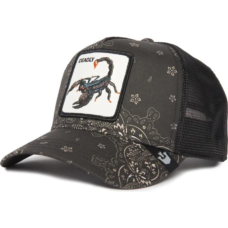 petten-gebogen-zwart-snapback-deadly-diamonds-and-pearls-the-farm-paisley-the-farm-van-goorin-bros