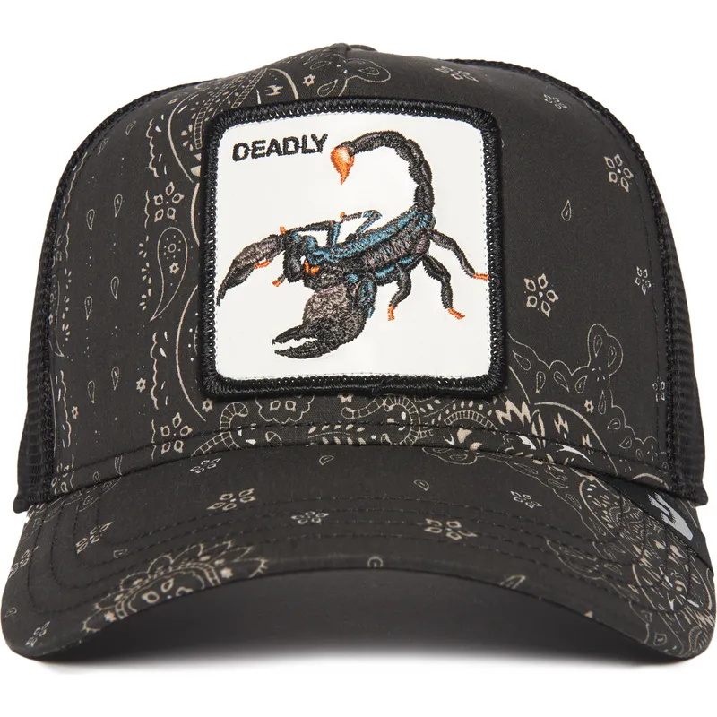 petten-gebogen-zwart-snapback-deadly-diamonds-and-pearls-the-farm-paisley-the-farm-van-goorin-bros