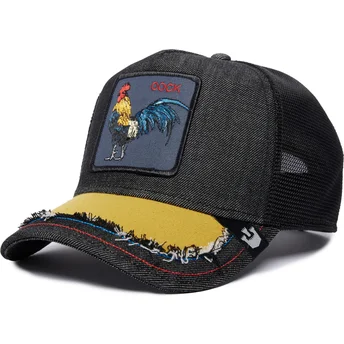 petten-gebogen-zwart-snapback-silky-cock-the-farm-silky-roots-the-farm-van-goorin-bros