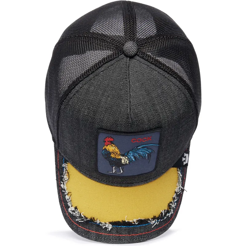 petten-gebogen-zwart-snapback-silky-cock-the-farm-silky-roots-the-farm-van-goorin-bros