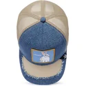 petten-gebogen-blauw-snapback-tricky-silky-rabbit-the-farm-silky-roots-the-farm-van-goorin-bros