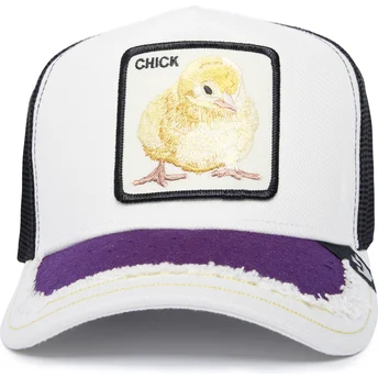 Petten gebogen wit snapback Silky Chick The Farm Silky...
