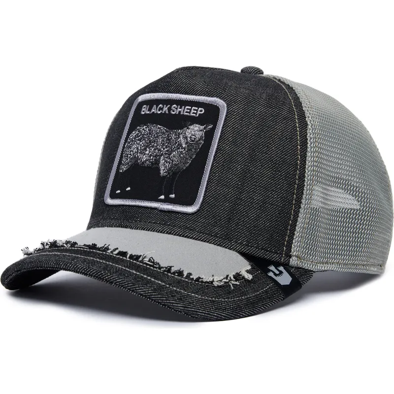 petten-gebogen-zwart-snapback-silky-sheep-the-farm-silky-roots-the-farm-van-goorin-bros
