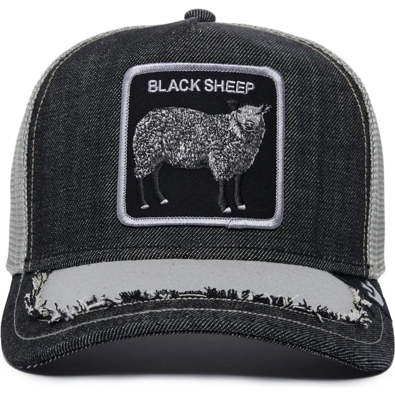petten-gebogen-zwart-snapback-silky-sheep-the-farm-silky-roots-the-farm-van-goorin-bros