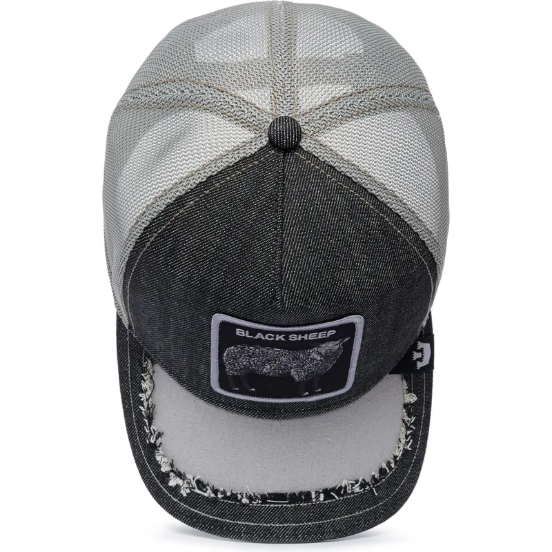 petten-gebogen-zwart-snapback-silky-sheep-the-farm-silky-roots-the-farm-van-goorin-bros