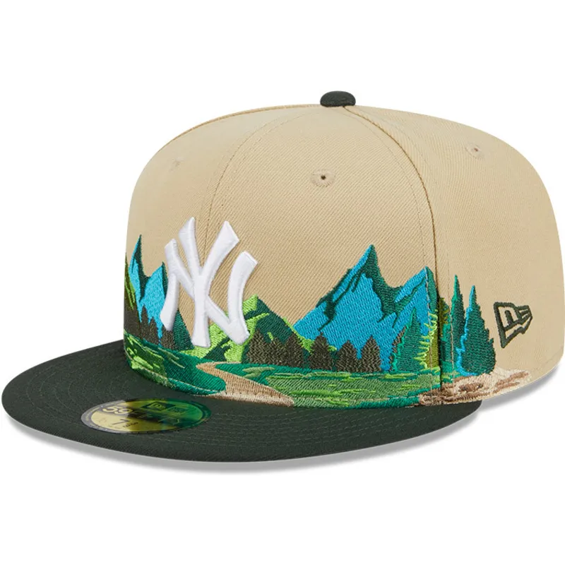 petten-plat-bruin-fitted-59fifty-team-landscape-van-new-york-yankees-mlb-van-new-era