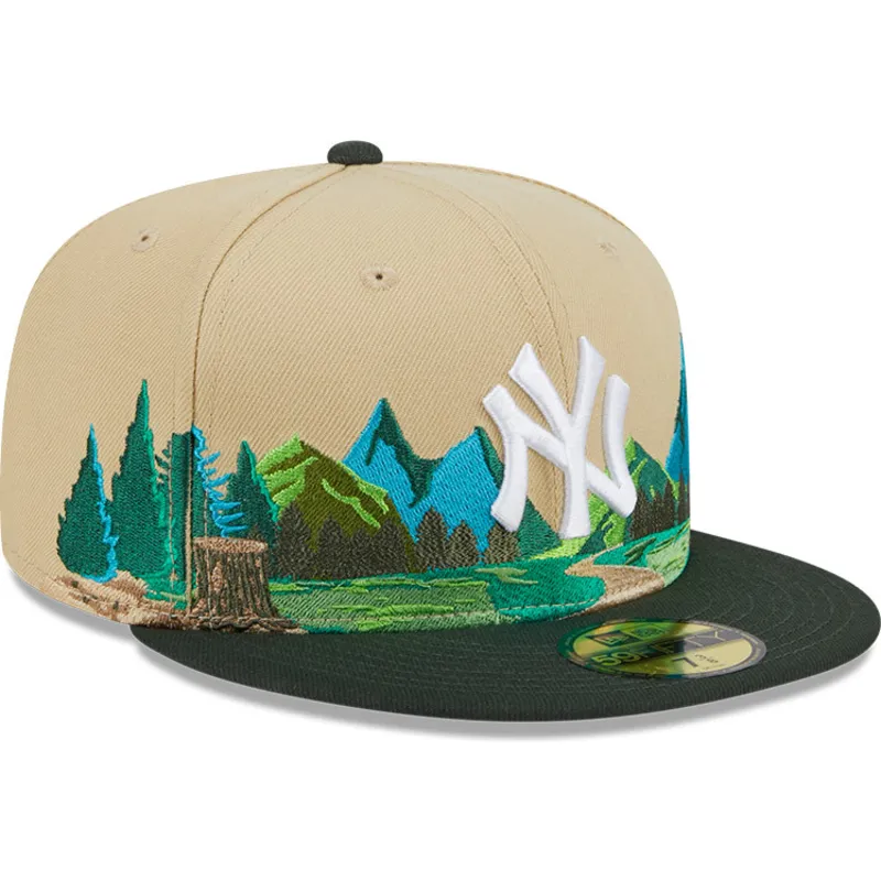 petten-plat-bruin-fitted-59fifty-team-landscape-van-new-york-yankees-mlb-van-new-era