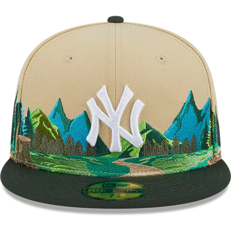 petten-plat-bruin-fitted-59fifty-team-landscape-van-new-york-yankees-mlb-van-new-era