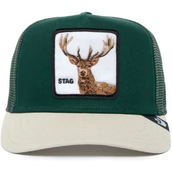 Petten gebogen groen snapback Stag The Farm Premium The Farm van Goorin Bros.