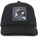 petten-gebogen-zwart-snapback-killer-whale-100-the-farm-all-over-canvas-the-farm-van-goorin-bros