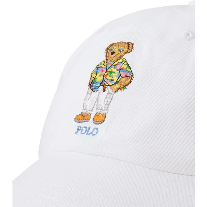 petten-gebogen-wit-verstelbaar-classic-sport-bear-van-polo-ralph-lauren