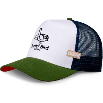 Petten gebogen meerkleurig snapback Surfin Bird HFT van Coastal