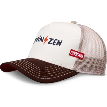 Petten gebogen bruin snapback HFT van Coastal