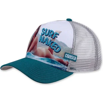 Petten gebogen meerkleurig snapback Surf Naked II HFT van Coastal