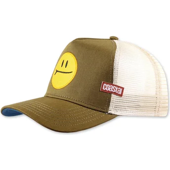 Petten gebogen groen snapback Surf & Smile HFT van Coastal