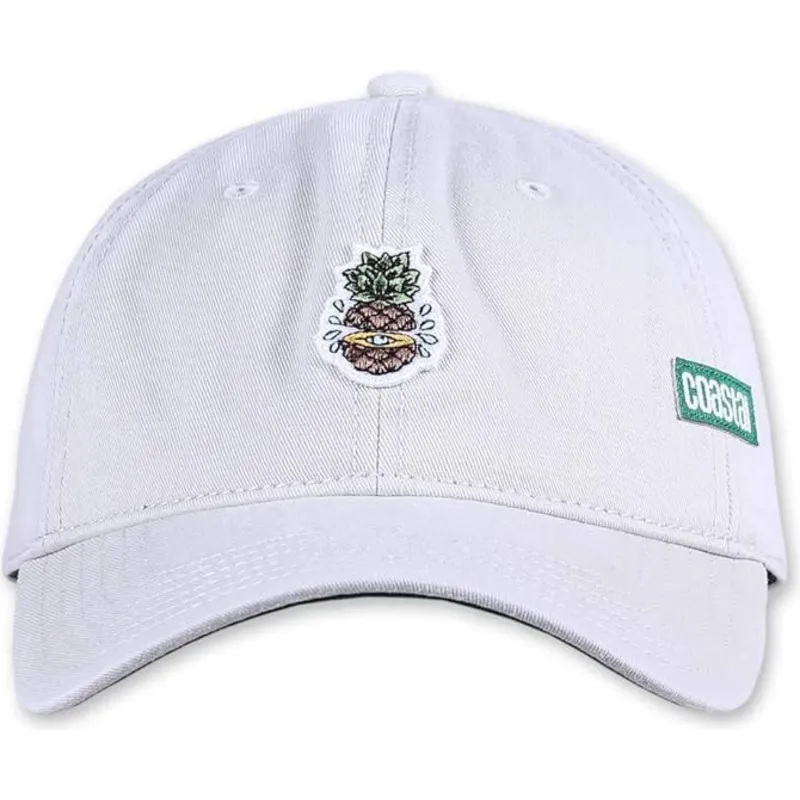 petten-gebogen-beige-verstelbaar-pinapple-van-coastal petten-gebogen-beige-verstelbaar-pinapple-van-coastal