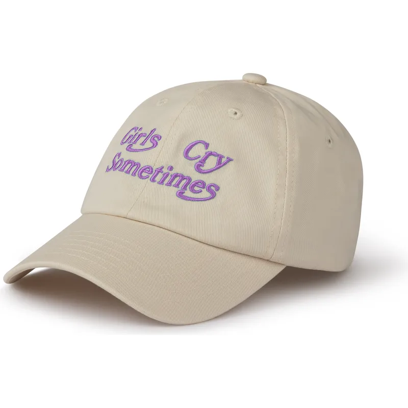 petten-gebogen-beige-verstelbaar-girls-cry-sometimes-van-pica-pica petten-gebogen-beige-verstelbaar-girls-cry-sometimes-van-pica-pica