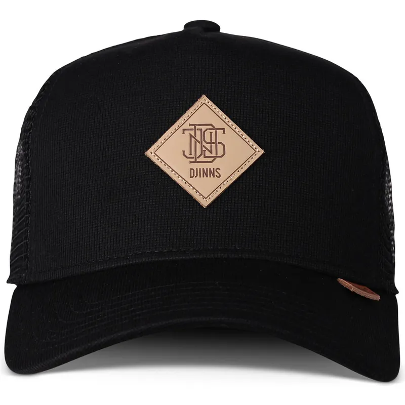 petten-gebogen-zwart-snapback-hft-cotton-knit-van-djinns