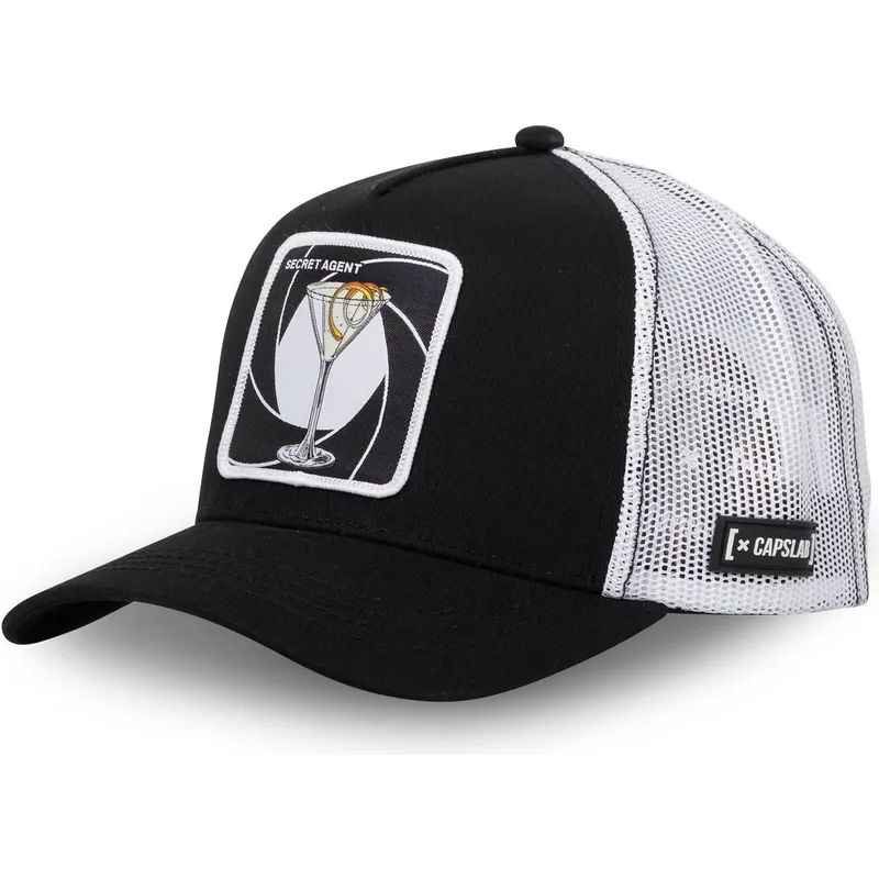 petten-gebogen-zwart-snapback-secret-agent-sec-martini-cocktails-van-capslab petten-gebogen-zwart-snapback-secret-agent-sec-martini-cocktails-van-capslab
