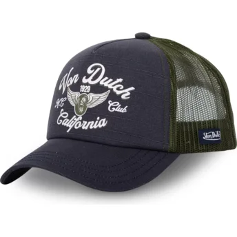 Petten gebogen grijs snapback CREW11 van Von Dutch