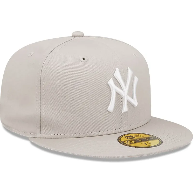 petten-plat-beige-fitted-59fifty-league-essential-van-new-york-yankees-mlb-van-new-era