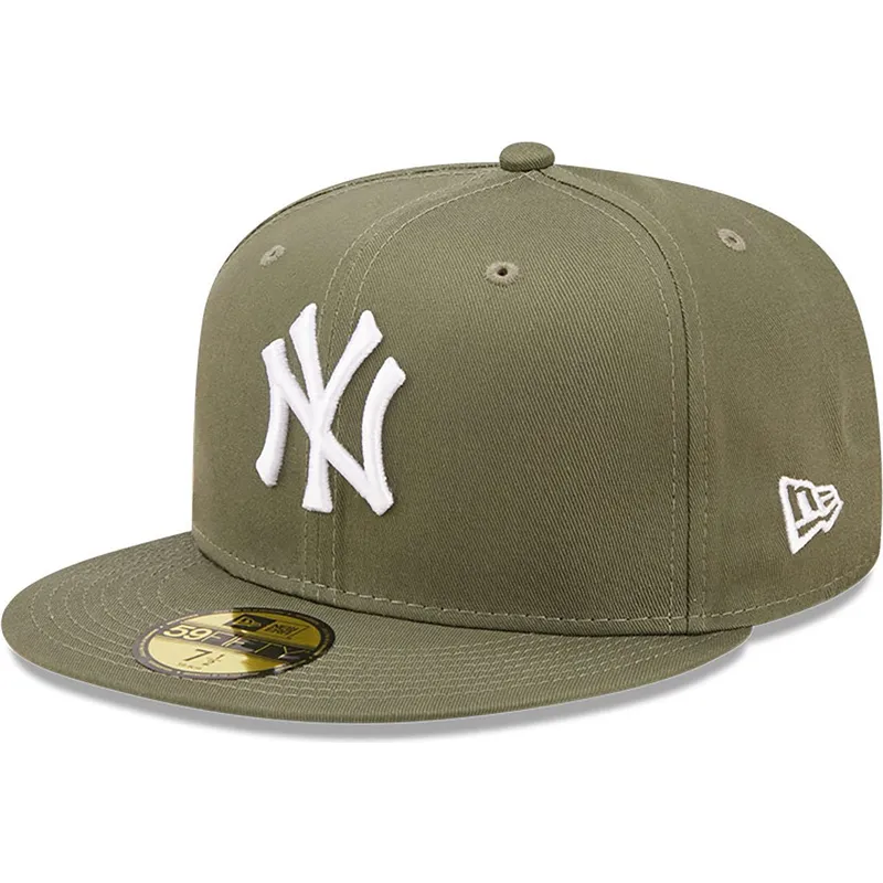 petten-plat-groen-fitted-59fifty-league-essential-van-new-york-yankees-mlb-van-new-era petten-plat-groen-fitted-59fifty-league-essential-van-new-york-yankees-mlb-van-new-era