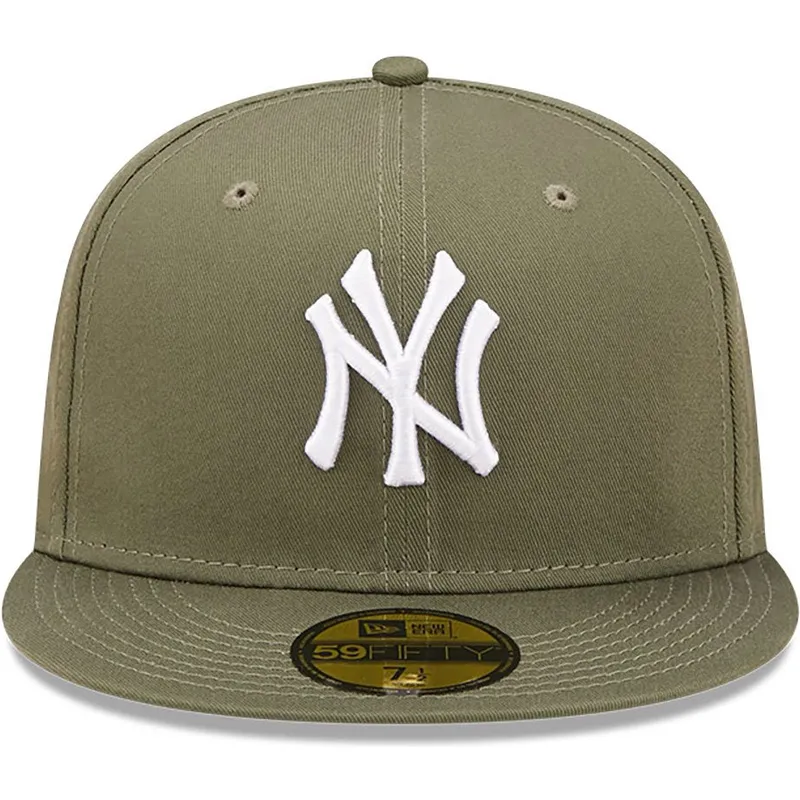 petten-plat-groen-fitted-59fifty-league-essential-van-new-york-yankees-mlb-van-new-era petten-plat-groen-fitted-59fifty-league-essential-van-new-york-yankees-mlb-van-new-era