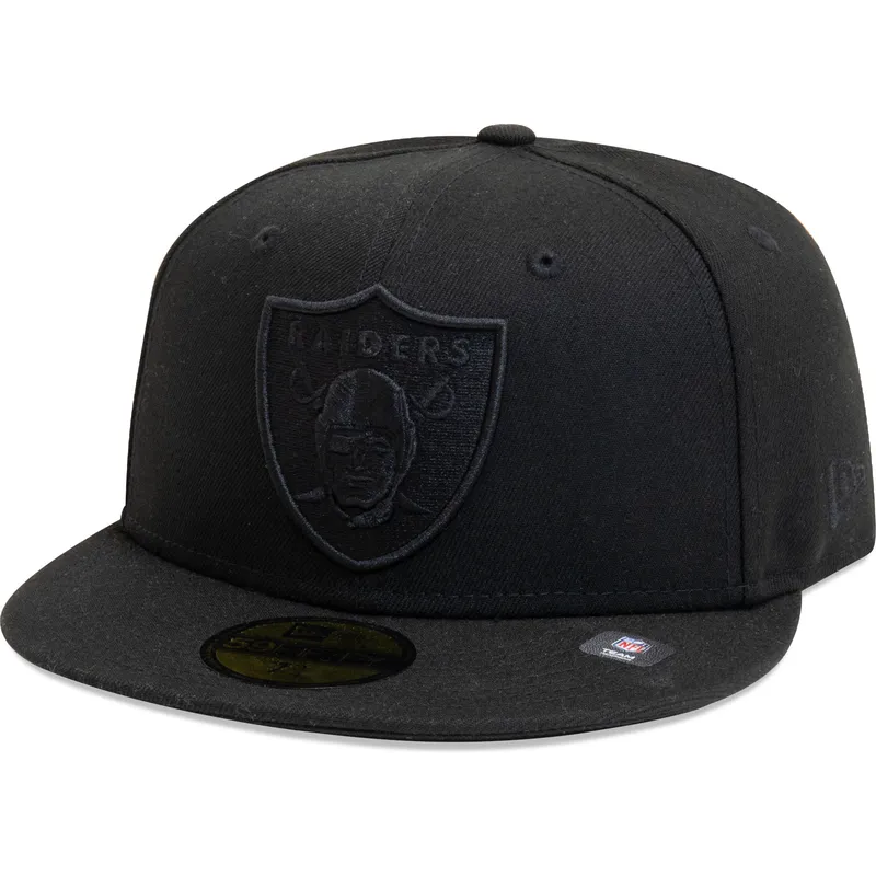 petten-plat-zwart-fitted-59fifty-essential-van-las-vegas-raiders-nfl-van-new-era