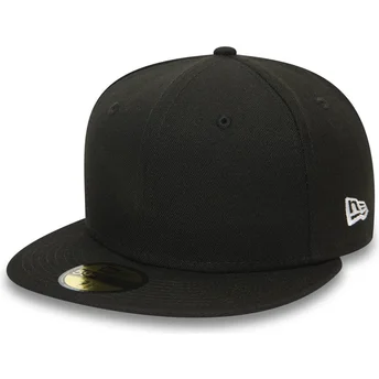 Petten plat zwart fitted 59FIFTY Essential van New Era