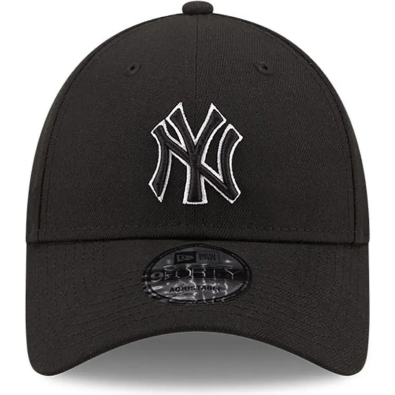 petten-gebogen-zwart-verstelbaar-9forty-pop-outline-van-new-york-yankees-mlb-van-new-era