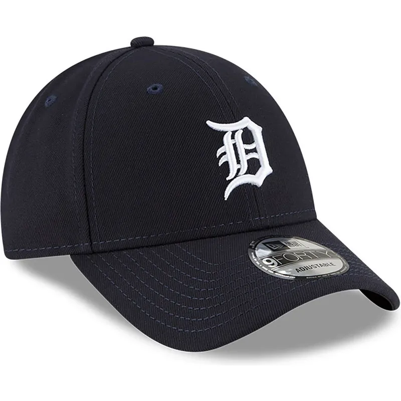 petten-gebogen-marineblauw-verstelbaar-9forty-the-league-van-detroit-tigers-mlb-van-new-era