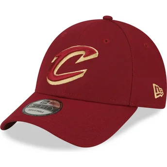 Petten gebogen rood verstelbaar 9FORTY The League van Cleveland Cavaliers NBA van New Era