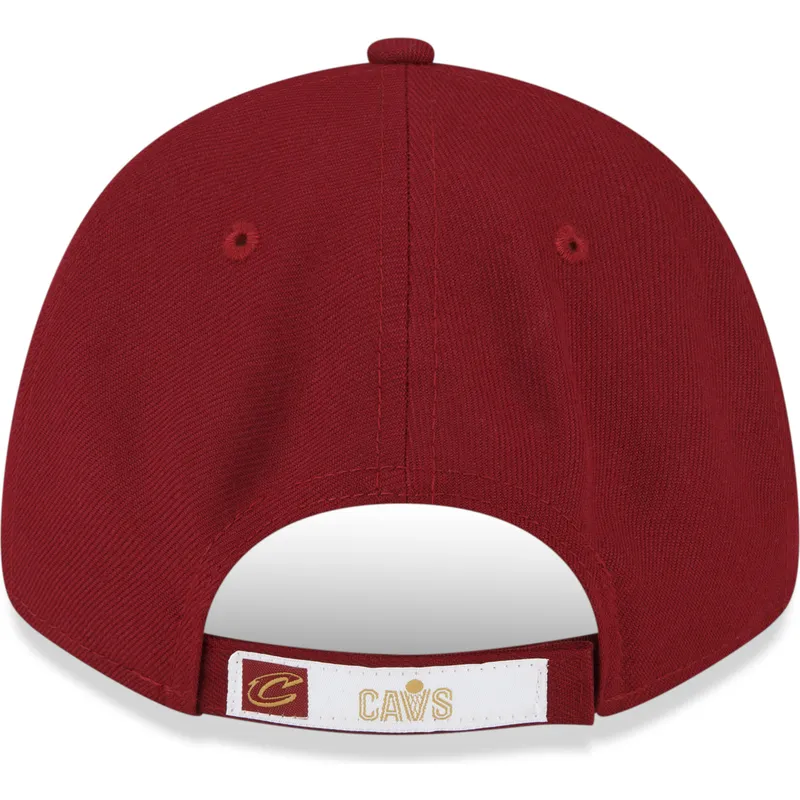 petten-gebogen-rood-verstelbaar-9forty-the-league-van-cleveland-cavaliers-nba-van-new-era