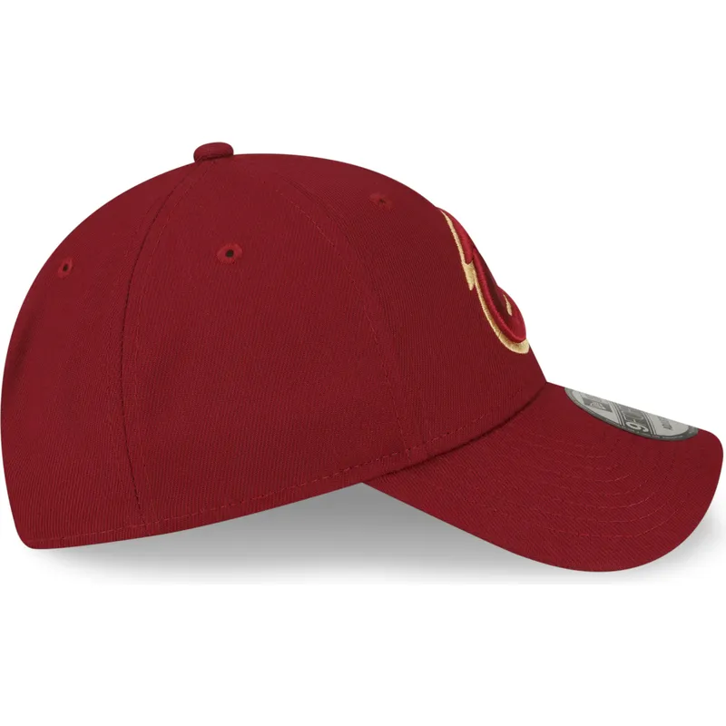 petten-gebogen-rood-verstelbaar-9forty-the-league-van-cleveland-cavaliers-nba-van-new-era