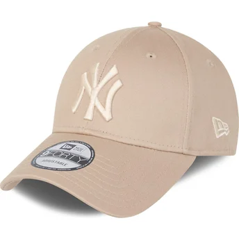 Petten gebogen beige verstelbaar 9FORTY League Essential van New York Yankees MLB van New Era